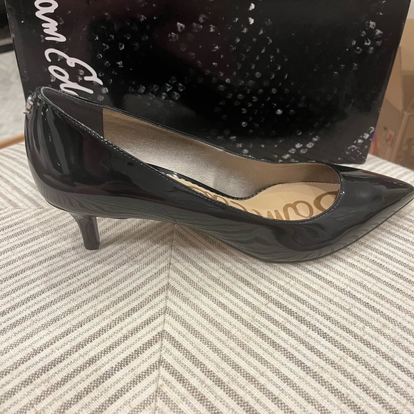 Sam Edelman Black Patent Leather Size 8 1/2 Women’s Heels. New in Box. - Picture 3 of 5